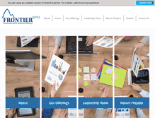 Tablet Screenshot of frontierbpm.com